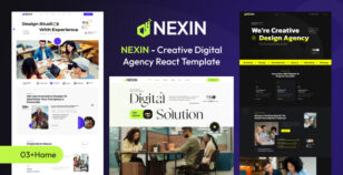 Nexin – Creative Digital Agency & Portfolio React Template by starplate