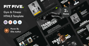 FitFive - Gym & Fitness HTML Template by wpoceans