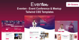 Eventen - Event Conference & Meetup Tailwind CSS Templates by HtmlDesignTemplates