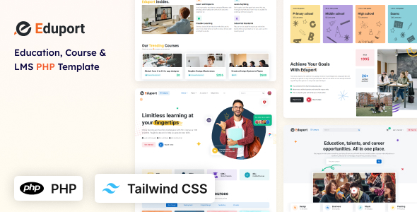 Eduport - LMS, Education and Course PHP Template (Tailwind CSS) by Stackbros