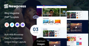 Newpress - Blog Magazine PHP Template by zcubethemes