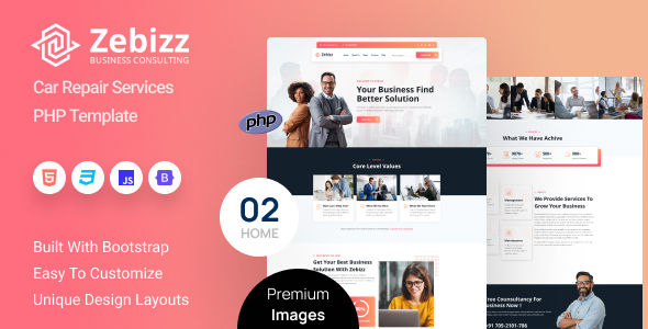 Zebizz - Business Consulting PHP Template by zcubethemes