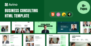 Avino - Business Consulting HTML Template by pixenium-agency