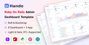 Hando - Ruby on Rails Admin & Dashboard Template by Zoyo-Themes