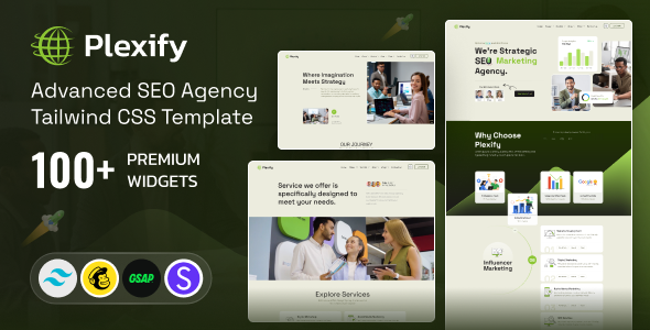 Plexify - SEO Agency Tailwind CSS Template by DexignZone