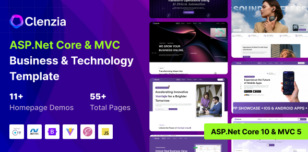 Clenzia - Business & Technology ASP.Net Core 10 & MVC 5 Template by SRBThemes