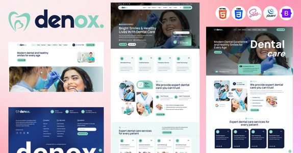 Denox - Dentist and Dental Clinic HTML5 Template by LunarTemp
