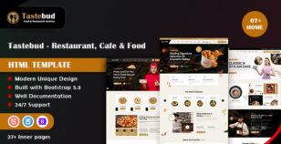 Tastebud - Restaurant, Cafe & Food HTML Template by codearchives