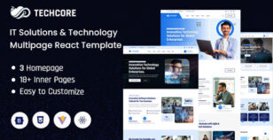 TechCore - React IT Solutions & Technology Multipage Template by Theme_Family