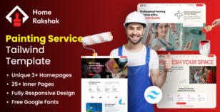 Home Rakshak - Painting Service Tailwind Template by The_Krishna