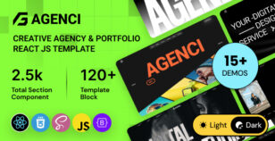 Agenci – Creative Agency & Portfolio React JS Template by wowtheme7