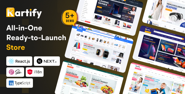 Kartify – Multipurpose eCommerce React Nextjs Template by PixelStrap
