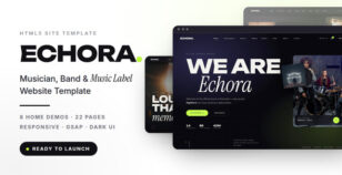 Echora - Music Band, Musician & DJ HTML Template by tavonline