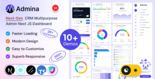 Admina - Tailwind & Nextjs Admin Dashboard with shadcn UI by wowtheme7