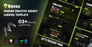 Ravox – Modern Creative Agency Laravel Template by CodeoTheme