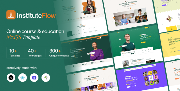 InstituteFlow - Education & Online Course NextJS Template by pixavation
