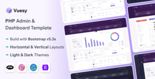 Vuesy - PHP Admin & Dashboard Template by themesdesign