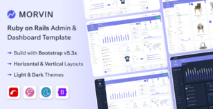 Morvin - Ruby on Rails Admin & Dashboard Template by themesdesign