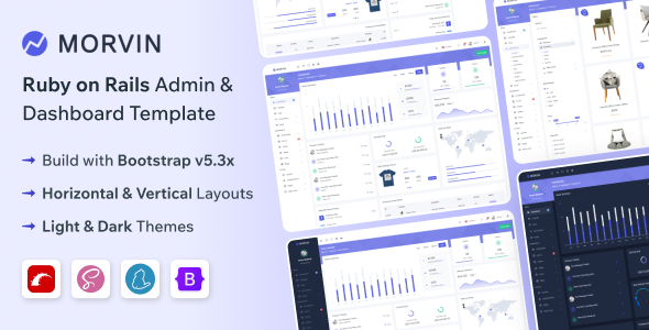 Morvin - Ruby on Rails Admin & Dashboard Template by themesdesign