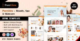 Pureglow – Beauty, Spa & Skincare HTML Template by weblayout