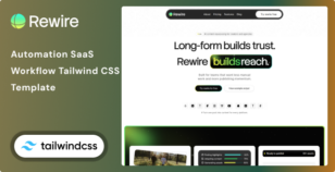 Revire - Automation & Workflow SaaS Tailwind CSS 4 HTML Template by Unifato