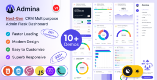 Admina – Bootstrap Admin Dashboard Flask Template Multipurpose by paicode