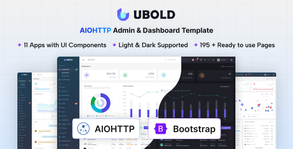 UBold - HTML & AIOHTTP Admin & Dashboard Template by coderthemes