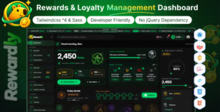 Rewardly - Rewards & Loyalty Management Dashboard Template by pixelaxis