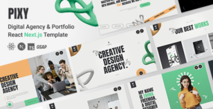 Pixy - Digital Agency & Creative Portfolio NextJs Template by bslthemes