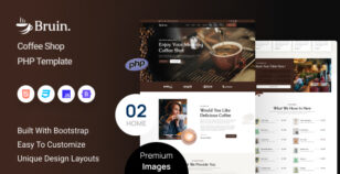 Bruin - Coffee Shop PHP Template by zcubethemes