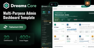 Dreams Core - Multi Purpose Tailwind CSS Admin HTML Template by dreamstechnologies