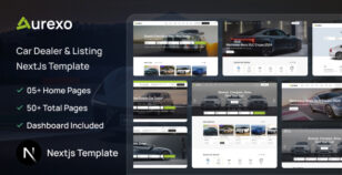 Auxero Car Dealer & Listing NextJs Template by themesflat