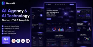 Neurovia – AI Agency & AI Technology Startup HTML5 Template by kathbirali