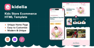 Kidelia - Kids Store Ecommerce HTML Template by pus_infotech