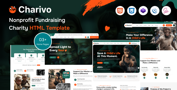 Charivo - Nonprofit Charity Donation HTML5 Template by theme-village