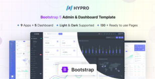 Hypro - Admin & Dashboard Template (Dark/Light) by coderthemes