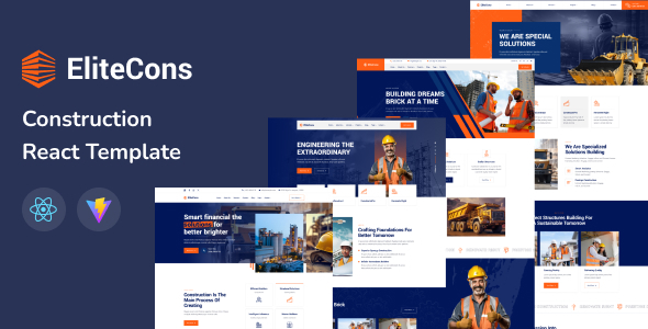 Elitecons - Construction Building React Template by starplate