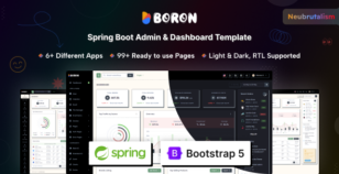 Boron - Spring Boot Admin & Dashboard Template by coderthemes