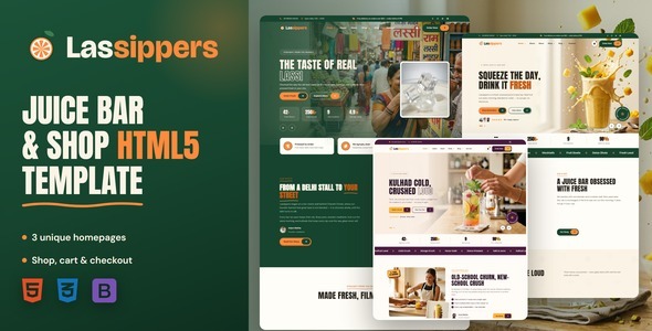 Lassippers - Juice Bar & Shop HTML5 Template by metropolitantheme