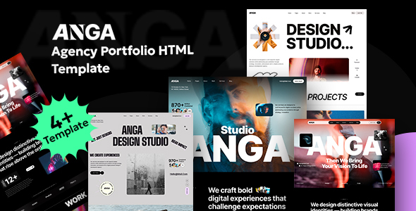 ANGA – Creative Agency & Portfolio HTML Template by TheMazine