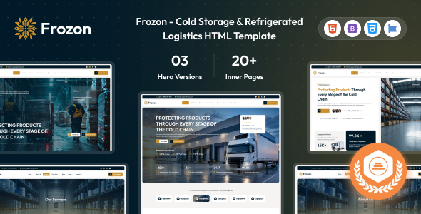 Frozon - Cold Storage & Refrigerated Logistics HTML Template by siddhiinfosoft