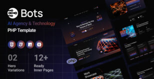 BOTS - AI Agency & Technology PHP Template by zcubethemes