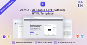 Zentic - AI SaaS & LLM Platform HTML Template by themiverse