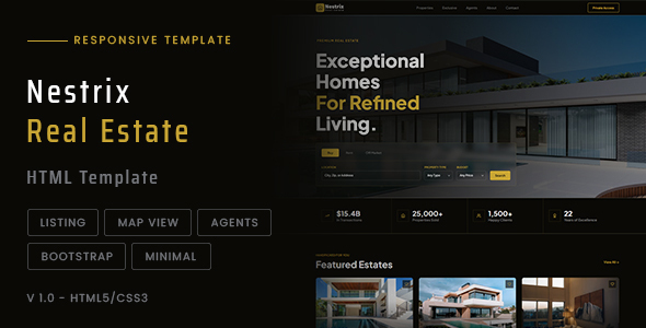 Nestrix – Real Estate HTML Template by Unicoder