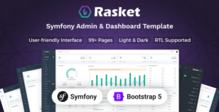 Rasket - Symfony Admin Dashboard Template by Techzaa