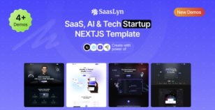 SaasLyn – SaaS, AI & Tech Startup NextJS Template by wprealizer