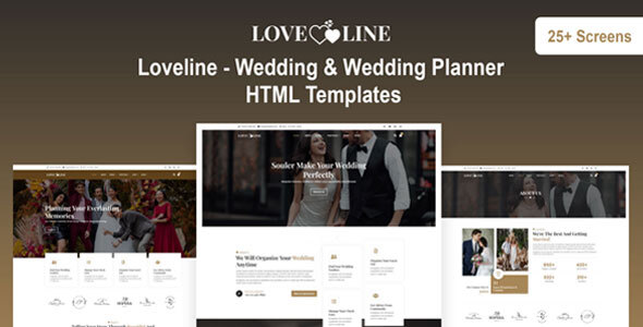Loveline - Wedding & Wedding Planner HTML Templates by HtmlDesignTemplates