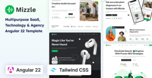 Mizzle - Technology & Corporate Angular Tailwind CSS Template by coderthemes