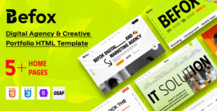 Befox - Digital Agency & Creative Portfolio HTML Template by preoiT