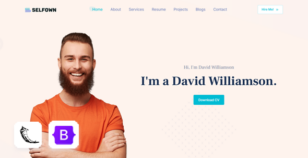 Selfown - Flask Personal Portfolio Template by Mannat-Themes